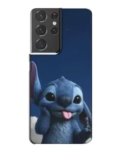 Чехол для Samsung Galaxy S21 Plus с картинкой «Стич в облаках»