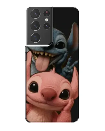Чехол для Samsung Galaxy S21 Plus с картинкой «Стич и Ангел»