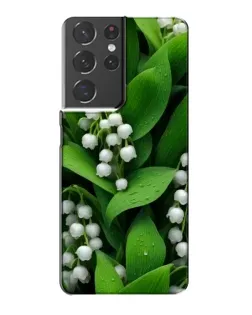 Чехол для Samsung Galaxy S21 Plus с картинкой «Ландыши в зелени»