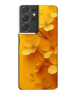 Чехол для Samsung Galaxy S21 Plus с картинкой «Золотые лепестки»