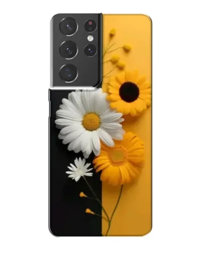 Чехол для Samsung Galaxy S21 Plus с картинкой «Подсолнух и ромашка»