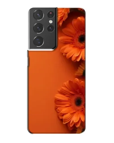 Чехол для Samsung Galaxy S21 Plus с картинкой «Оранжевые герберы»