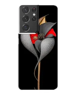 Чехол для Samsung Galaxy S21 Plus с картинкой «Серебряный фантазийный цветок»