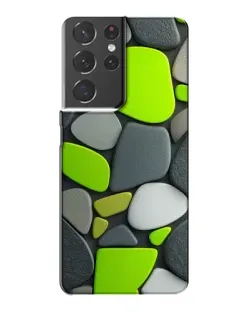 Чехол для Samsung Galaxy S21 Plus с картинкой «Яркая неоновая галька»
