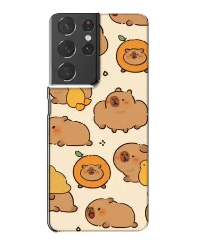 Чехол для Samsung Galaxy S21 Plus с картинкой «Капибары с апельсинами» Чехол для Samsung Galaxy S21 Plus с картинкой «Капибары с апельсинами»