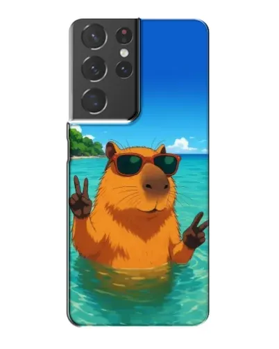 Чехол для Samsung Galaxy S21 Plus с картинкой «Морская капибара» Чехол для Samsung Galaxy S21 Plus с картинкой «Морская капибара»