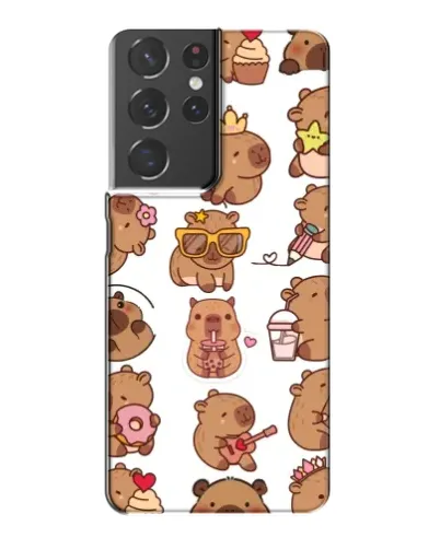 Чехол для Samsung Galaxy S21 Plus с картинкой «Стикерпак с капибарами» Чехол для Samsung Galaxy S21 Plus с картинкой «Стикерпак с капибарами»