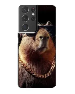 Чехол для Samsung Galaxy S21 Plus с картинкой «Капибара золотая цепь» Чехол для Samsung Galaxy S21 Plus с картинкой «Капибара золотая цепь»