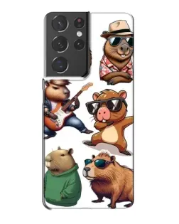 Чехол для Samsung Galaxy S21 Plus с картинкой «Крутые капибары музыканты» Чехол для Samsung Galaxy S21 Plus с картинкой «Крутые капибары музыканты»