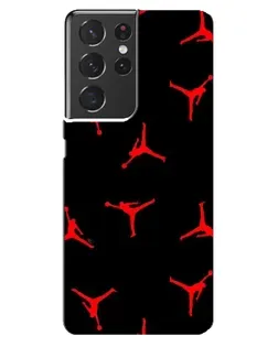 Чехол для Samsung Galaxy S21 ultra с картинкой «Jordan Red Pattern» Чехол для Samsung Galaxy S21 ultra с картинкой «Jordan Red Pattern»