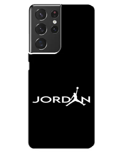 Чехол для Samsung Galaxy S21 ultra с картинкой «Jordan White Logo»