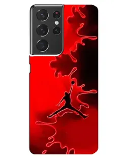 Чехол для Samsung Galaxy S21 ultra с картинкой «Jordan Red Smoke» Чехол для Samsung Galaxy S21 ultra с картинкой «Jordan Red Smoke»