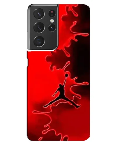 Чехол для Samsung Galaxy S21 ultra с картинкой «Jordan Red Smoke»