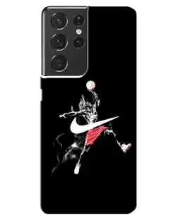 Чехол для Samsung Galaxy S21 ultra с картинкой «Jordan Jumpman» Чехол для Samsung Galaxy S21 ultra с картинкой «Jordan Jumpman»