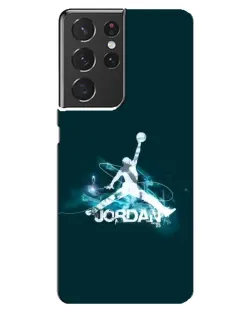 Чехол для Samsung Galaxy S21 ultra с картинкой «Jordan Blue Fire» Чехол для Samsung Galaxy S21 ultra с картинкой «Jordan Blue Fire»