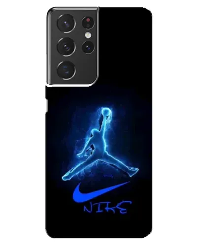 Чехол для Samsung Galaxy S21 ultra с картинкой «Jordan Neon Blue»