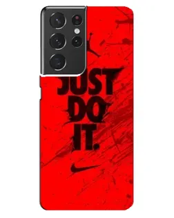Чехол для Samsung Galaxy S21 ultra с картинкой «Nike Just Do It» Чехол для Samsung Galaxy S21 ultra с картинкой «Nike Just Do It»