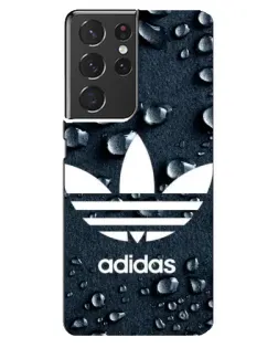 Чехол для Samsung Galaxy S21 ultra с картинкой «Adidas Trefoil Blue»