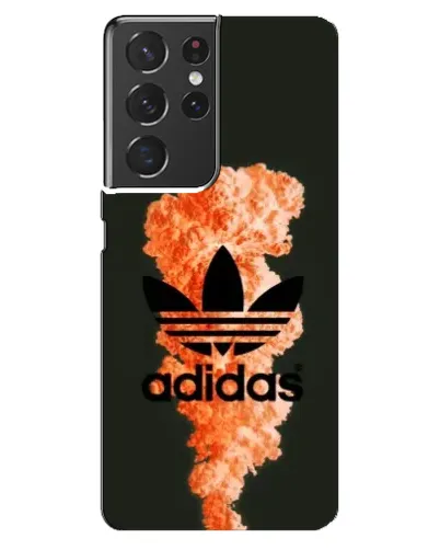 Чехол для Samsung Galaxy S21 ultra с картинкой «Оранжевый дым Adidas»