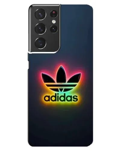 Чехол для Samsung Galaxy S21 ultra с картинкой «Неоновый Adidas»