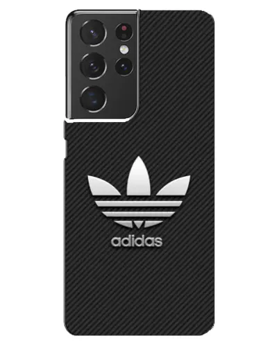 Чехол для Samsung Galaxy S21 ultra с картинкой «Adidas Карбоновая текстура»