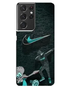 Чехол для Samsung Galaxy S21 ultra с картинкой «Спортивный арт Nike»