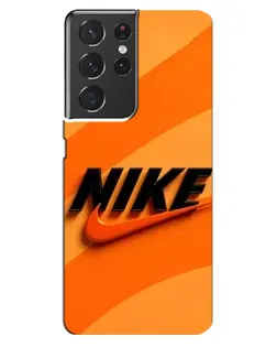 Чехол для Samsung Galaxy S21 ultra с картинкой «Оранжевый драйв Nike»