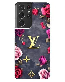 Чехол для Samsung Galaxy S21 ultra с картинкой «Цветочный Louis Vuitton» Чехол для Samsung Galaxy S21 ultra с картинкой «Цветочный Louis Vuitton»