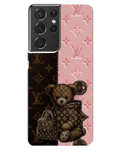 Чехол для Samsung Galaxy S21 ultra с картинкой «Мишка в стиле LV» Чехол для Samsung Galaxy S21 ultra с картинкой «Мишка в стиле LV»