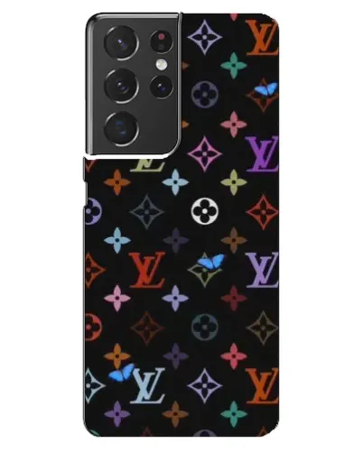 Чехол для Samsung Galaxy S21 ultra с картинкой «Цветная монограмма LV» Чехол для Samsung Galaxy S21 ultra с картинкой «Цветная монограмма LV»