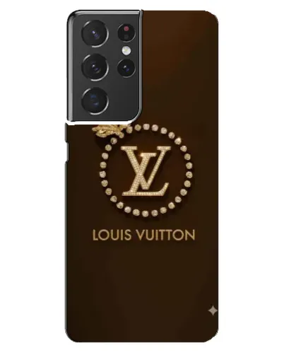 Чехол для Samsung Galaxy S21 ultra с картинкой «LV — золотая печать» Чехол для Samsung Galaxy S21 ultra с картинкой «LV — золотая печать»