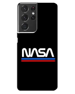 Чехол для Samsung Galaxy S21 ultra с картинкой «NASA — классика Red Blue» Чехол для Samsung Galaxy S21 ultra с картинкой «NASA — классика Red Blue»