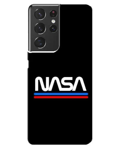 Чехол для Samsung Galaxy S21 ultra с картинкой «NASA — классика Red Blue» Чехол для Samsung Galaxy S21 ultra с картинкой «NASA — классика Red Blue»