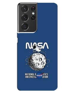 Чехол для Samsung Galaxy S21 ultra с картинкой «NASA — лунная миссия» Чехол для Samsung Galaxy S21 ultra с картинкой «NASA — лунная миссия»