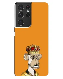 Чехол для Samsung Galaxy S21 ultra с картинкой «Золотая обезьяна Bored Ape»