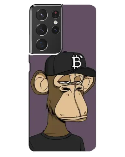 Чехол для Samsung Galaxy S21 ultra с картинкой «Bored Ape в кепке»