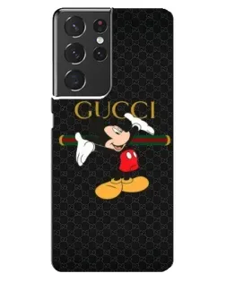 Чехол для Samsung Galaxy S21 ultra с картинкой «Микки Маус Gucci»