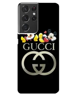 Чехол для Samsung Galaxy S21 ultra с картинкой «Gucci — герои Disney»