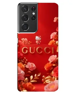 Чехол для Samsung Galaxy S21 ultra с картинкой «Gucci — золотой сад»
