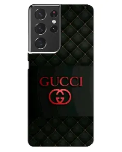 Чехол для Samsung Galaxy S21 ultra с картинкой «Gucci — стеганый черный»