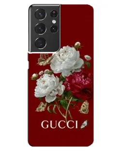 Чехол для Samsung Galaxy S21 ultra с картинкой «Gucci —  сад»