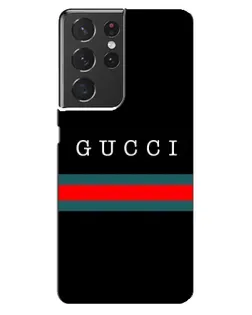 Чехол для Samsung Galaxy S21 ultra с картинкой «Gucci — красный пояс»