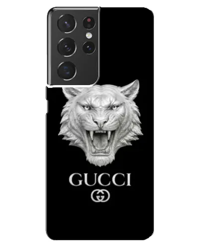 Чехол для Samsung Galaxy S21 ultra с картинкой «Gucci — серебряный лев» Чехол для Samsung Galaxy S21 ultra с картинкой «Gucci — серебряный лев»