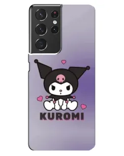 Чехол для Samsung Galaxy S21 ultra с картинкой «Kuromi — фиолетовый арт»