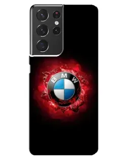 Чохол для Samsung Galaxy S21 ultra з картинкою «Логотип BMW — спалах» Чохол для Samsung Galaxy S21 ultra з картинкою «Логотип BMW — спалах»