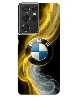 Чохол для Samsung Galaxy S21 ultra з картинкою «Золотистий дим BMW» Чохол для Samsung Galaxy S21 ultra з картинкою «Золотистий дим BMW»