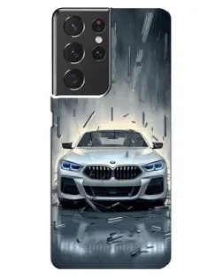 Чохол для Samsung Galaxy S21 ultra з картинкою «BMW у світлі фар» Чохол для Samsung Galaxy S21 ultra з картинкою «BMW у світлі фар»