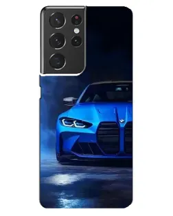 Чохол для Samsung Galaxy S21 ultra з картинкою «Блакитна BMW M4» Чохол для Samsung Galaxy S21 ultra з картинкою «Блакитна BMW M4»