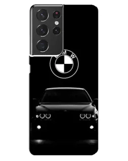 Чохол для Samsung Galaxy S21 ultra з картинкою «BMW — погляд з темряви» Чохол для Samsung Galaxy S21 ultra з картинкою «BMW — погляд з темряви»