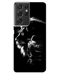 Чохол для Samsung Galaxy S21 ultra з картинкою «BMW та лев» Чохол для Samsung Galaxy S21 ultra з картинкою «BMW та лев»